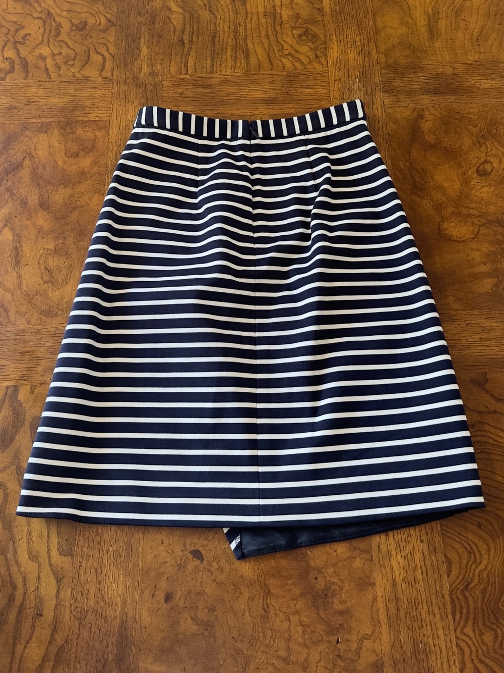 Ann Taylor Striped A-Line Wrap Skirt